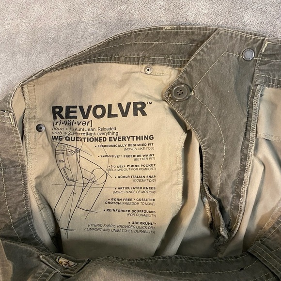 Kuhl Revolvr Jeans Mens 36x30 Gray Vintage Patina Dye Straight Denim Hiking - Picture 6 of 10